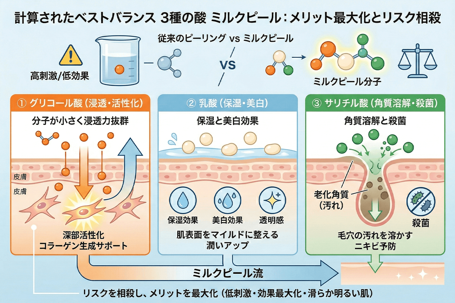 3つの酸の配合イメージ