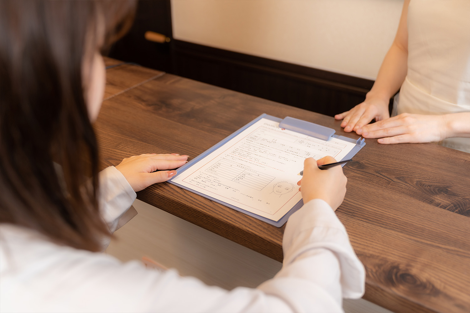 肌診断とプロの提案イメージ